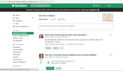 Nextdoor screen capture
